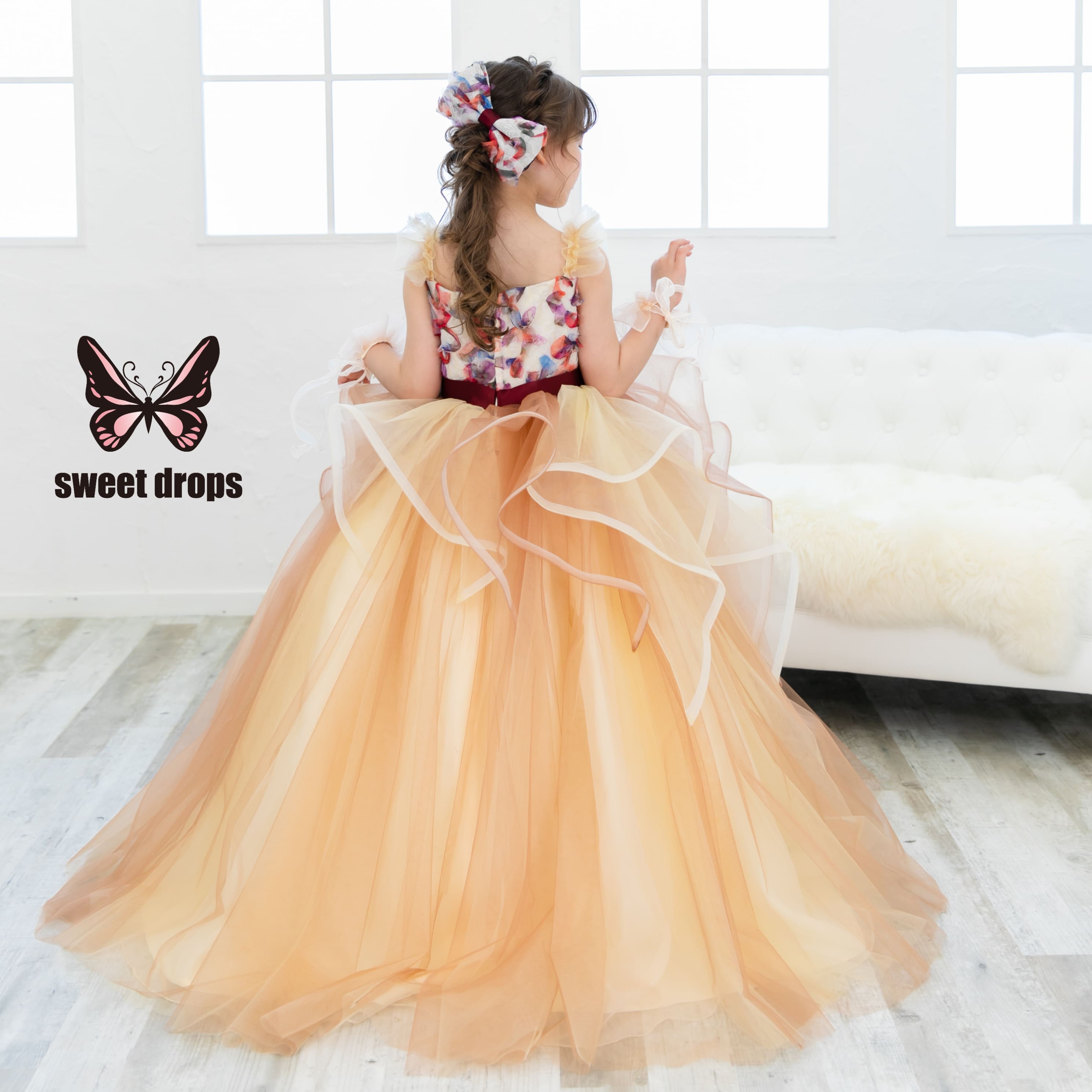 june little closet ペタルワンピース 100（June 執念深く little  