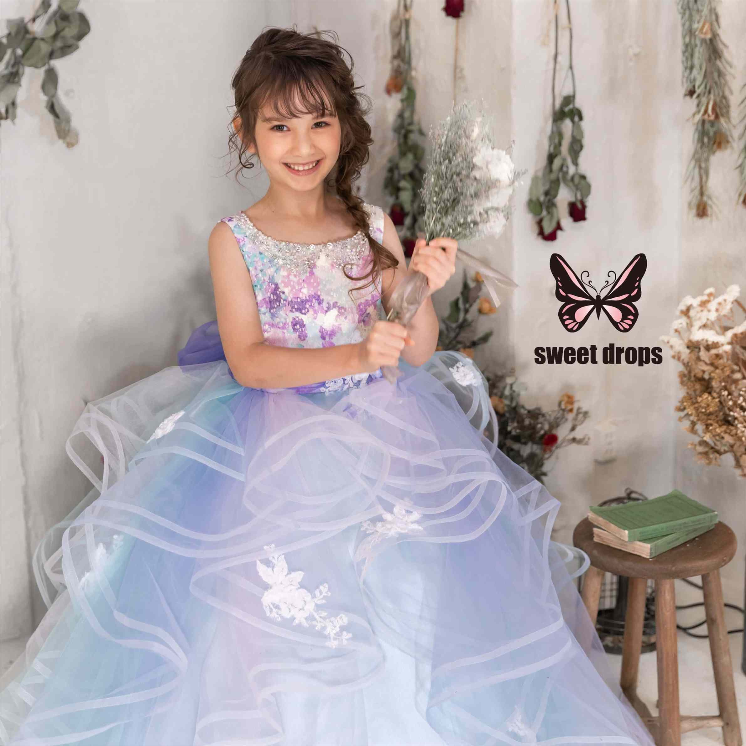 レンタルドレス│KD-034-BU 120cm｜子供ドレス＆タキシード