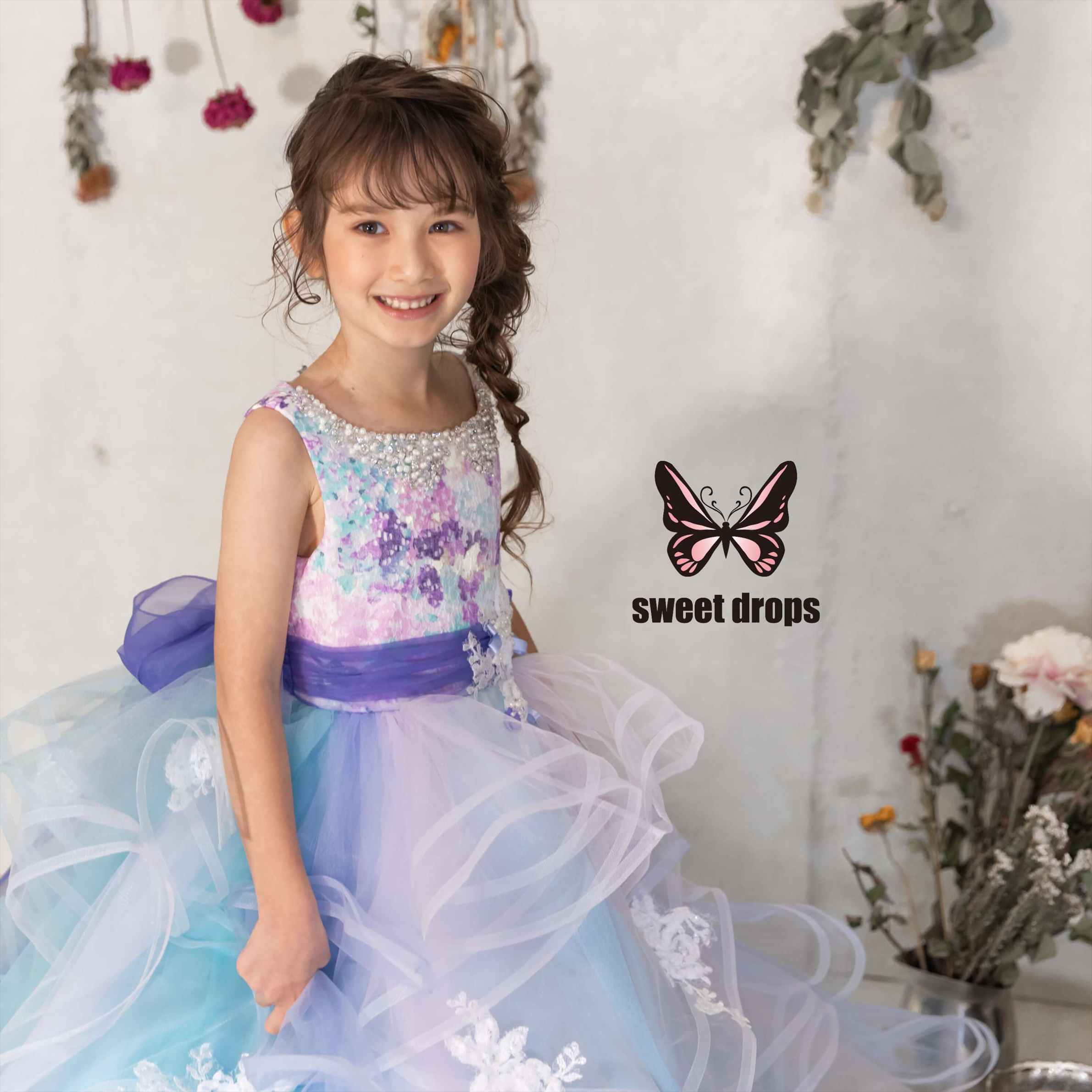 レンタルドレス│KD-034-BU 120cm｜子供ドレス＆タキシード