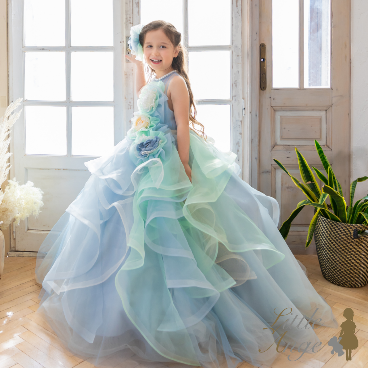 レンタルドレス│KD-044-BU 120cm｜Little Ange リトルアンジュ 